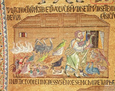 The Flood, (detail) by Byzantine School